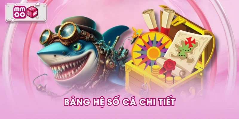 Bảng hệ số cá chi tiết